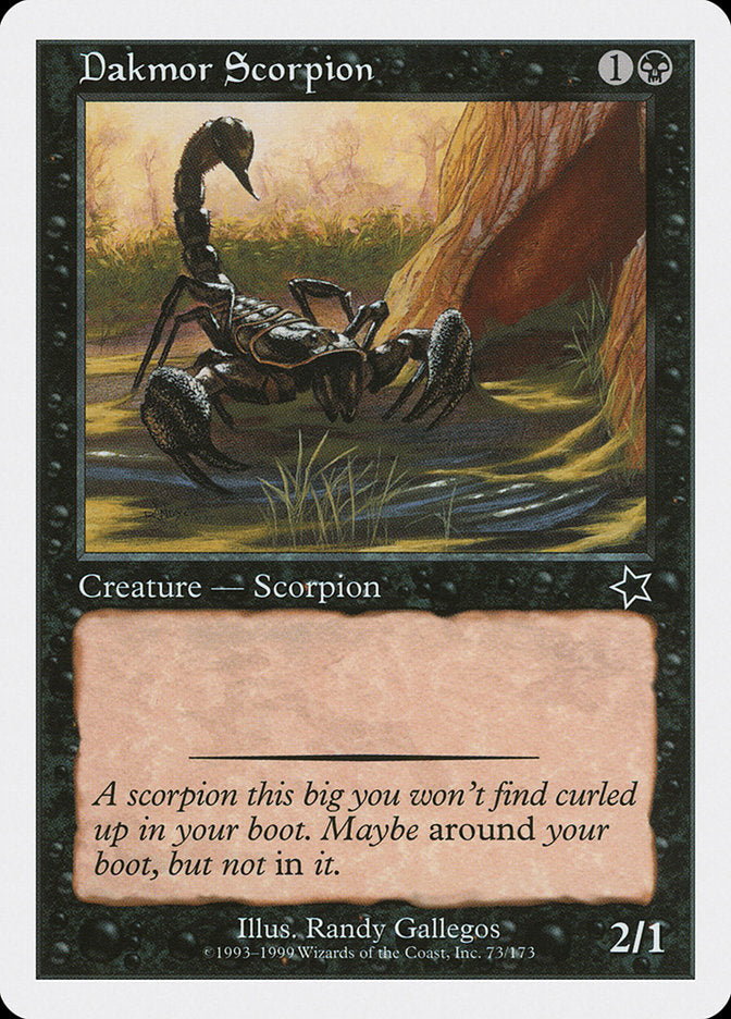 Dakmor Scorpion [Starter 1999] | Galaxy Games LLC