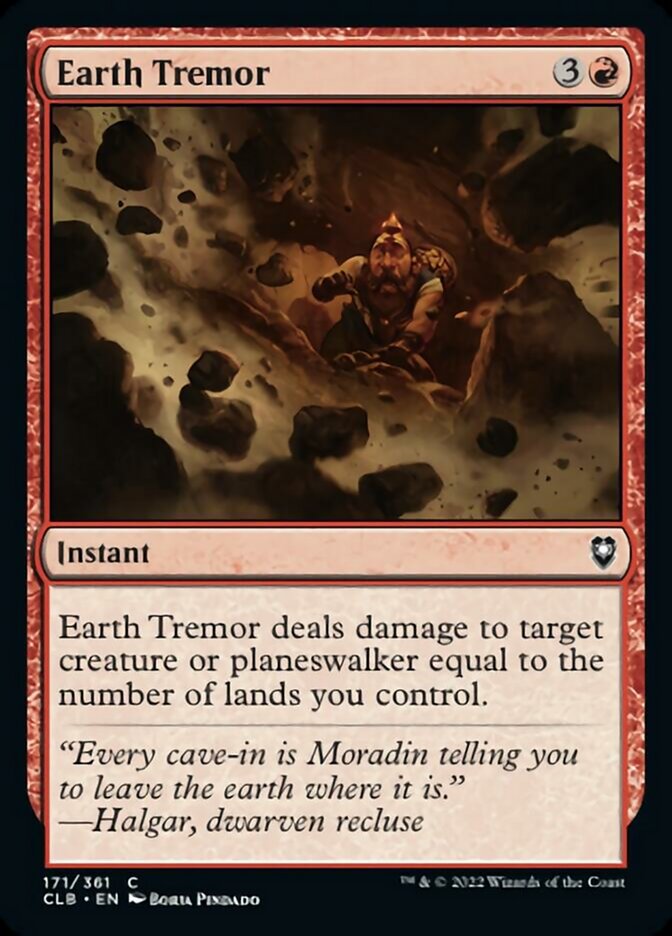 Earth Tremor [Commander Legends: Battle for Baldur's Gate] | Galaxy Games LLC