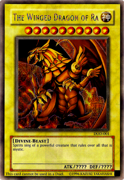 The Winged Dragon of Ra [DOD-001] Prismatic Secret Rare | Galaxy Games LLC