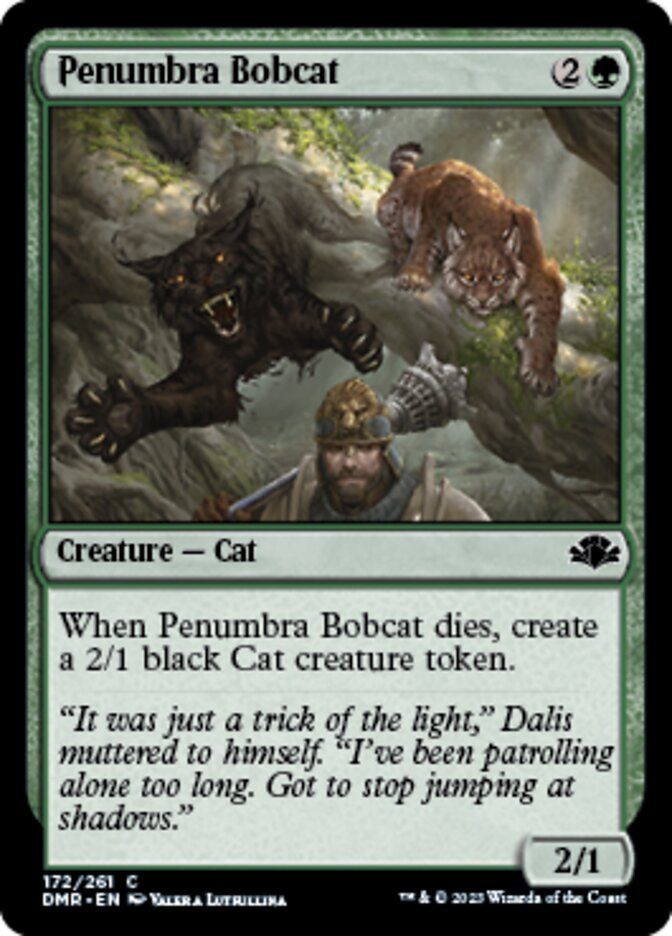 Penumbra Bobcat [Dominaria Remastered] | Galaxy Games LLC