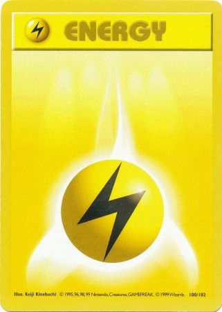 Lightning Energy (100/102) [Base Set Shadowless Unlimited] | Galaxy Games LLC