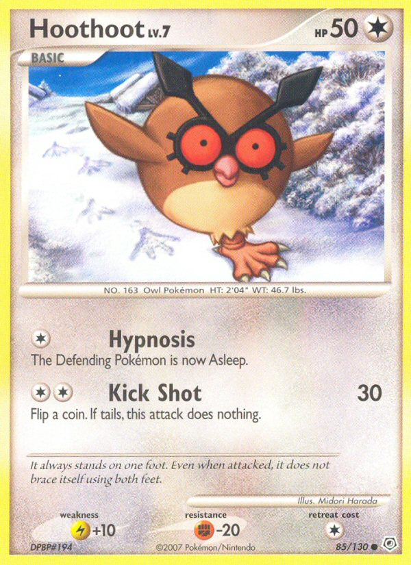 Hoothoot (85/130) [Diamond & Pearl: Base Set] | Galaxy Games LLC