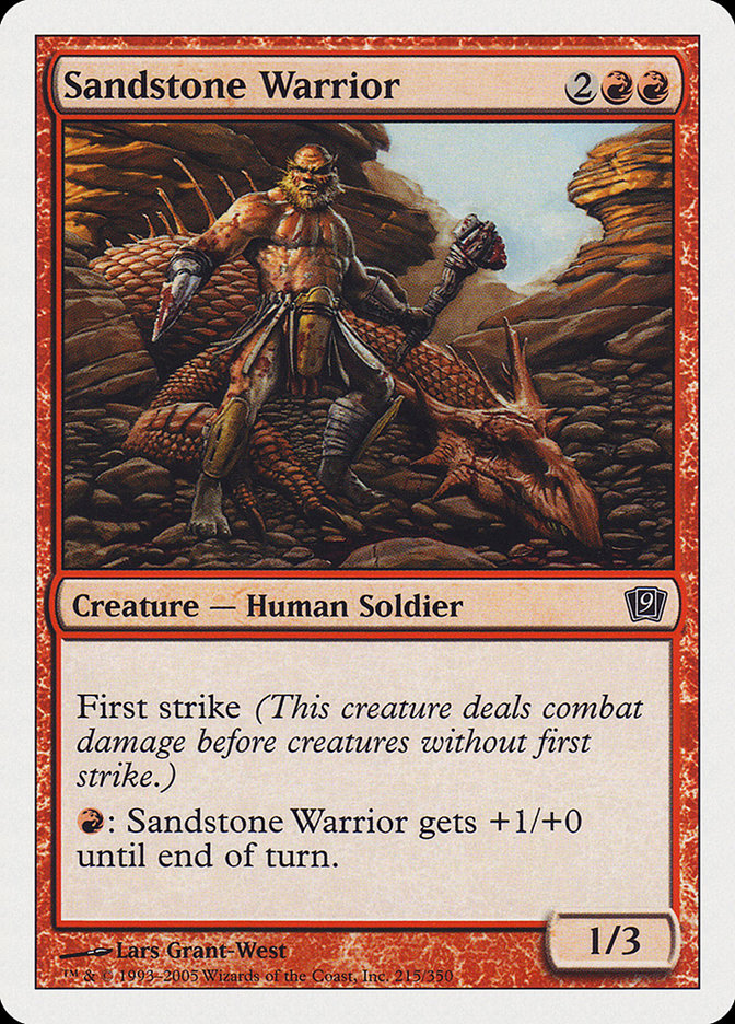 Sandstone Warrior [Ninth Edition] | Galaxy Games LLC