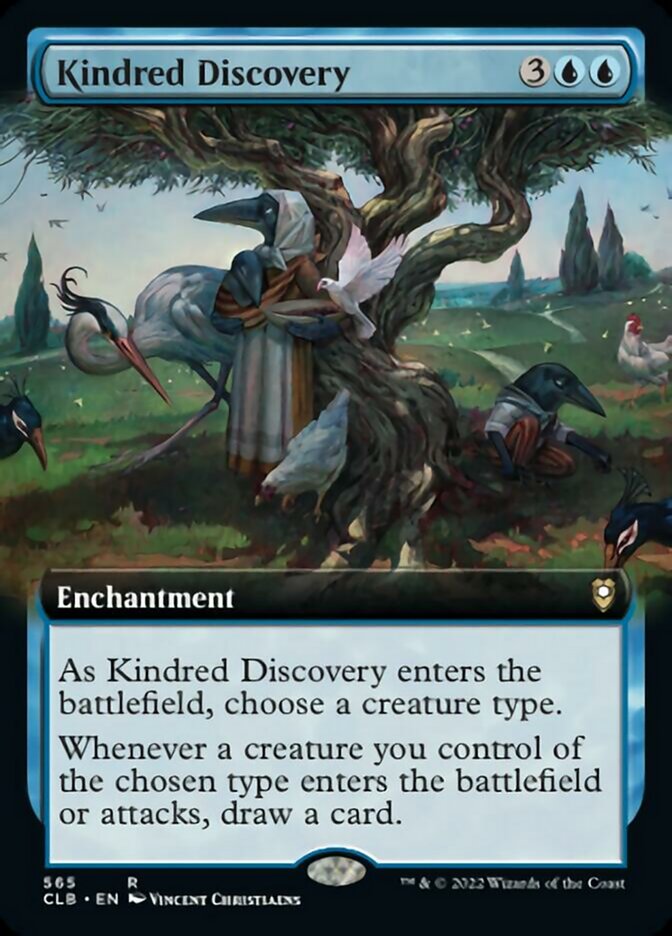 Kindred Discovery (Extended Art) [Commander Legends: Battle for Baldur's Gate] | Galaxy Games LLC