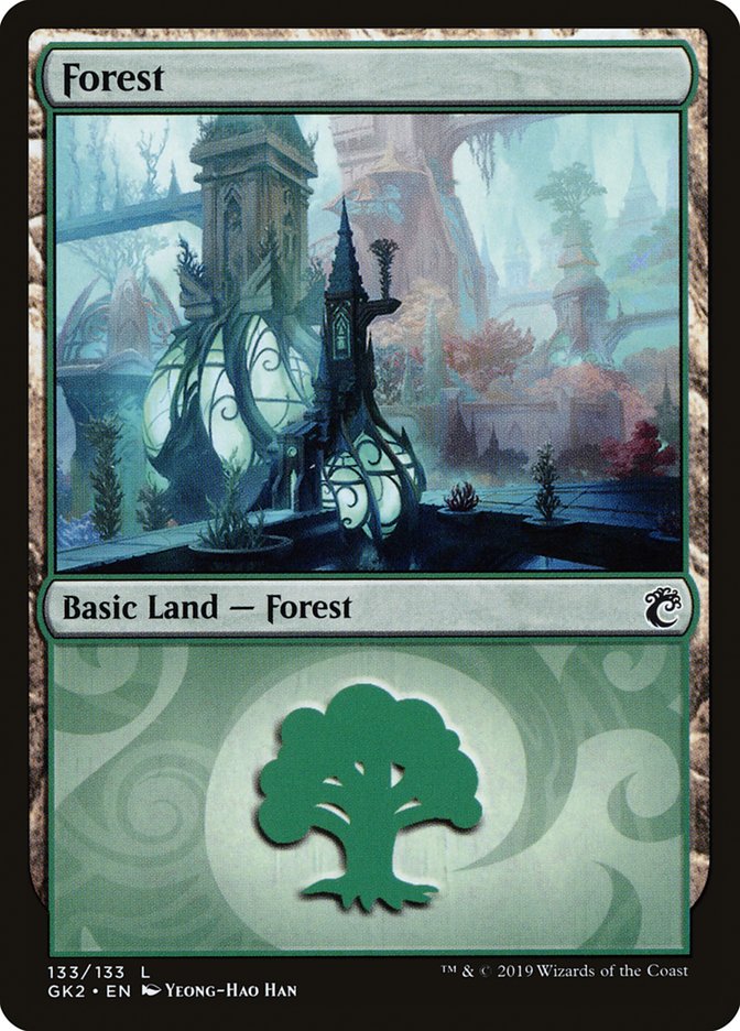 Forest (133) [Ravnica Allegiance Guild Kit] | Galaxy Games LLC