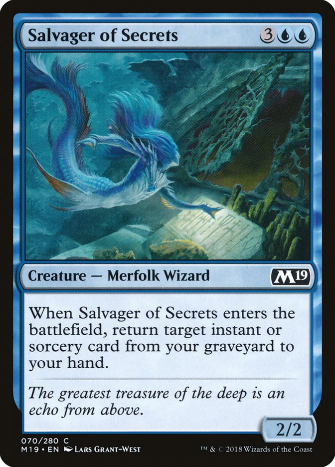 Salvager of Secrets [Core Set 2019] | Galaxy Games LLC