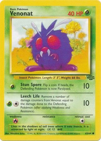 Venonat (63/64) [Jungle Unlimited] | Galaxy Games LLC