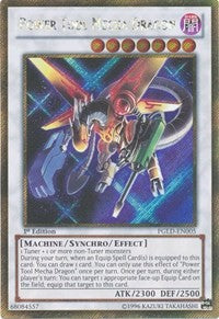 Power Tool Mecha Dragon [PGLD-EN005] Gold Secret Rare | Galaxy Games LLC