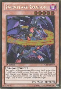 Darkflare Dragon [PGLD-EN040] Gold Rare | Galaxy Games LLC