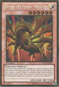 Prime Material Dragon [PGLD-EN065] Gold Rare | Galaxy Games LLC