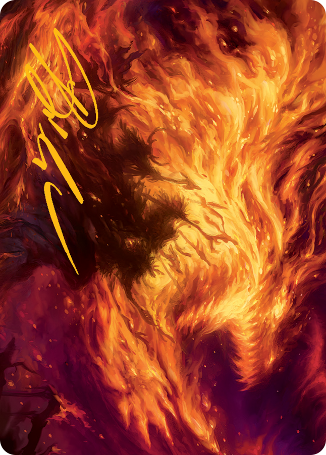 Stoke the Flames Art Card (Gold-Stamped Signature) [March of the Machine Art Series] | Galaxy Games LLC
