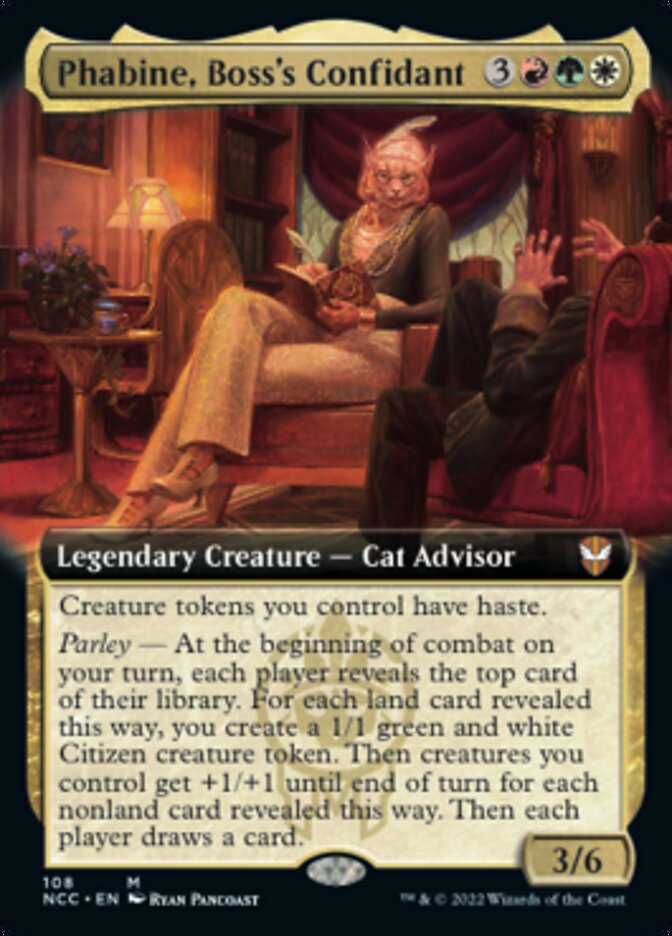 Phabine, Boss's Confidant (Extended Art) [Streets of New Capenna Commander] | Galaxy Games LLC