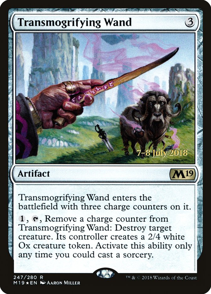 Transmogrifying Wand [Core Set 2019 Prerelease Promos] | Galaxy Games LLC