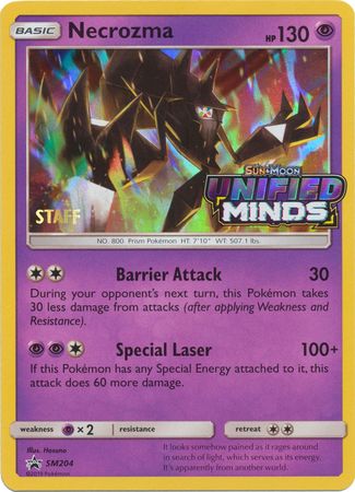 Necrozma (SM204) (Staff Prerelease Promo) [Sun & Moon: Black Star Promos] | Galaxy Games LLC