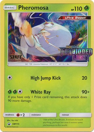 Pheromosa (SM115) (Staff Prerelease Promo) [Sun & Moon: Black Star Promos] | Galaxy Games LLC