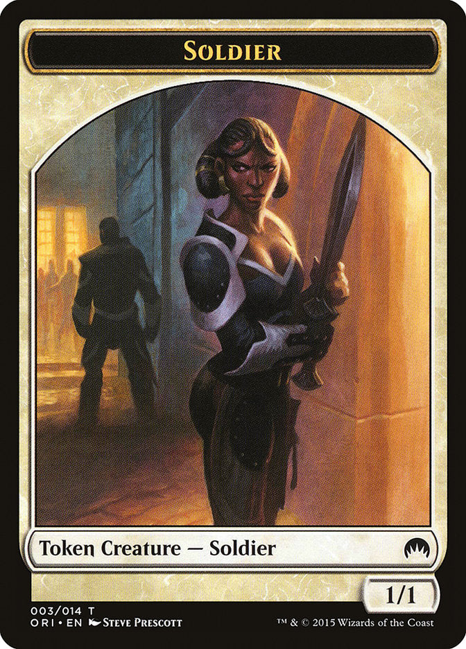 Soldier Token [Magic Origins Tokens] | Galaxy Games LLC