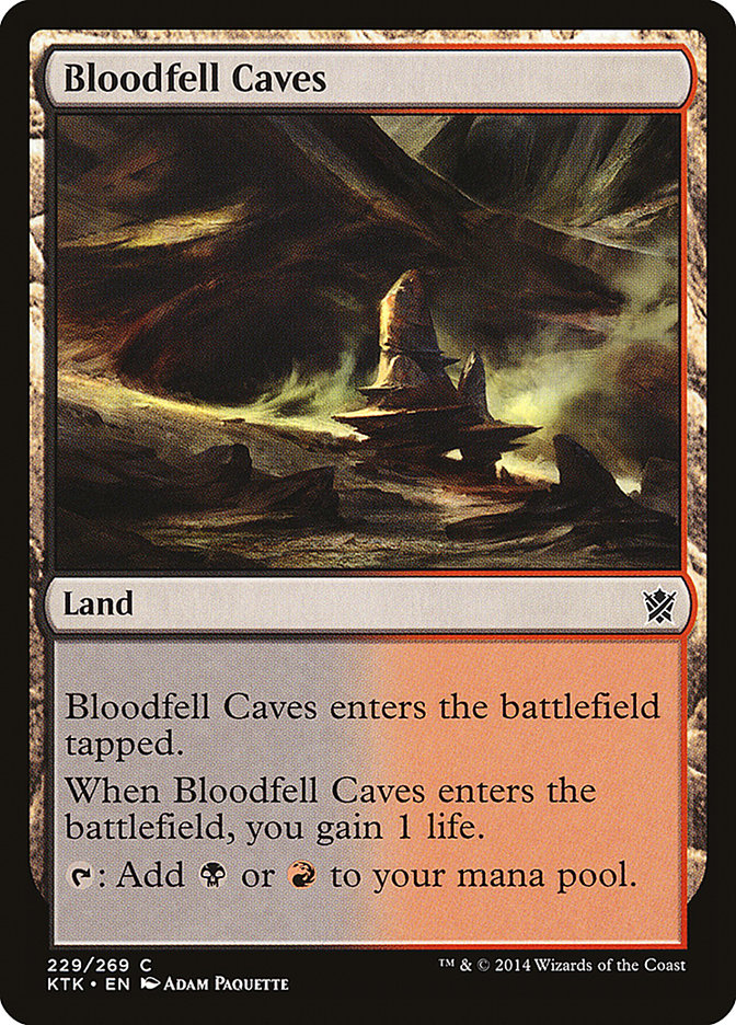 Bloodfell Caves [Khans of Tarkir] | Galaxy Games LLC