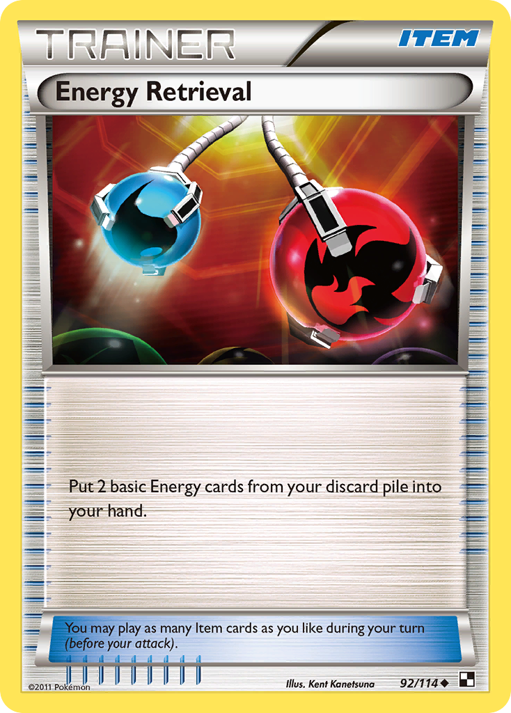 Energy Retrieval (92/114) [Black & White: Base Set] | Galaxy Games LLC