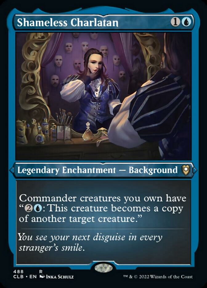 Shameless Charlatan (Foil Etched) [Commander Legends: Battle for Baldur's Gate] | Galaxy Games LLC