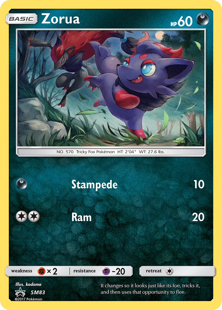 Zorua (SM83) [Sun & Moon: Black Star Promos] | Galaxy Games LLC