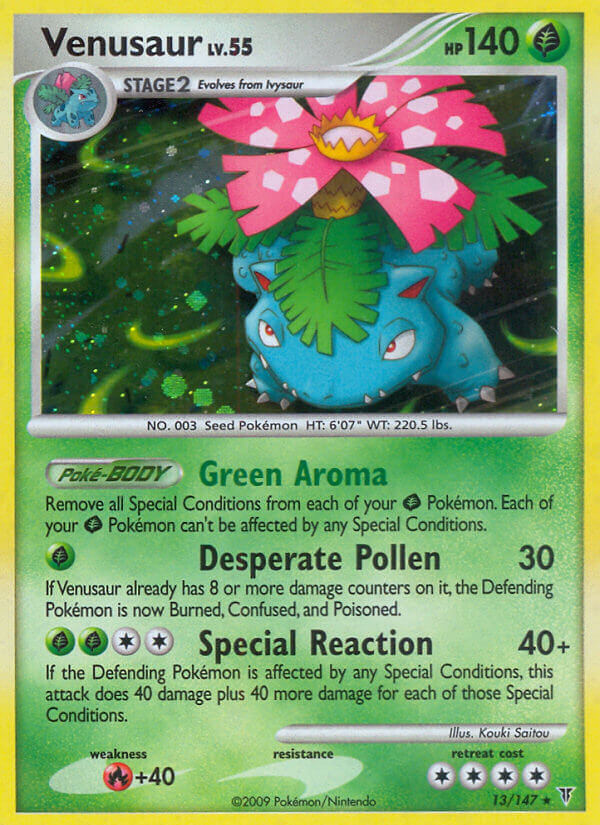 Venusaur (13/147) (Theme Deck Exclusive) [Platinum: Supreme Victors] | Galaxy Games LLC