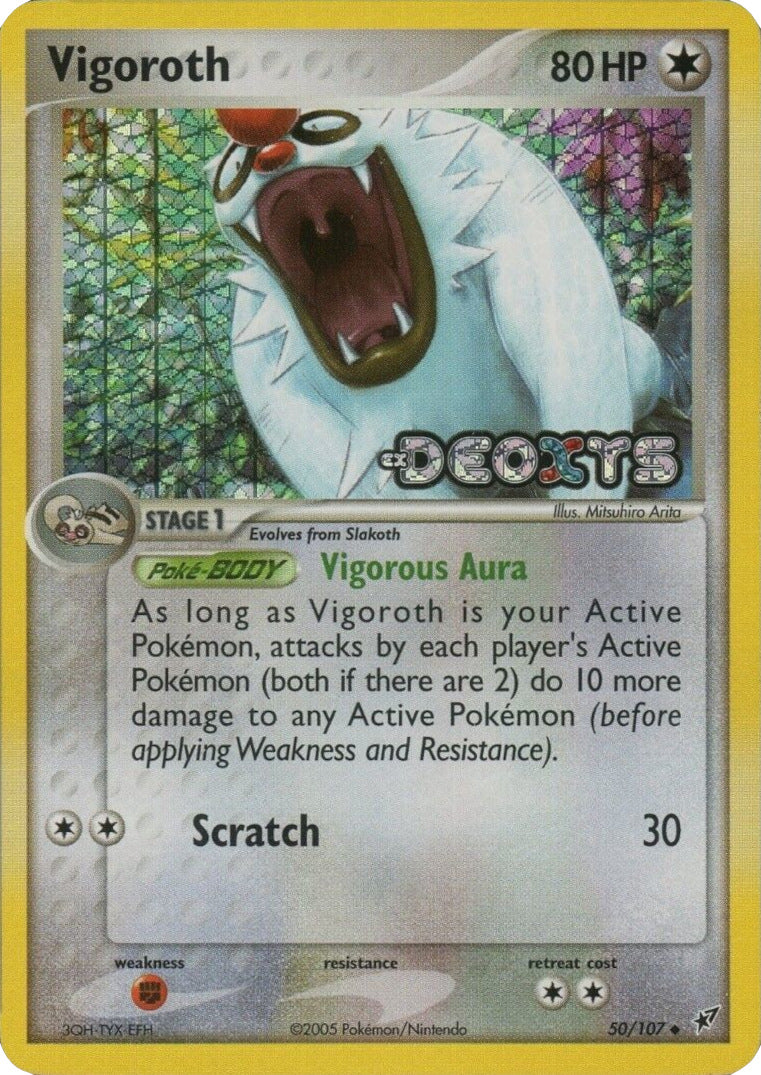 Vigoroth (50/107) (Stamped) [EX: Deoxys] | Galaxy Games LLC