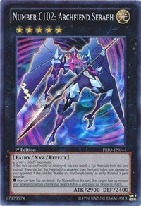 Number C102: Archfiend Seraph [PRIO-EN044] Super Rare | Galaxy Games LLC