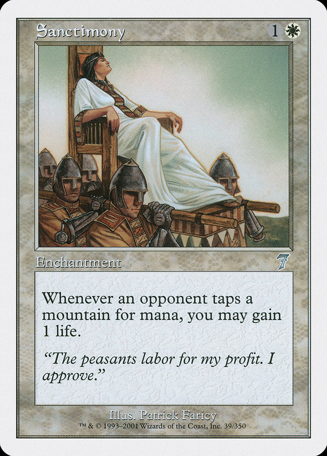 Sanctimony [Seventh Edition] | Galaxy Games LLC