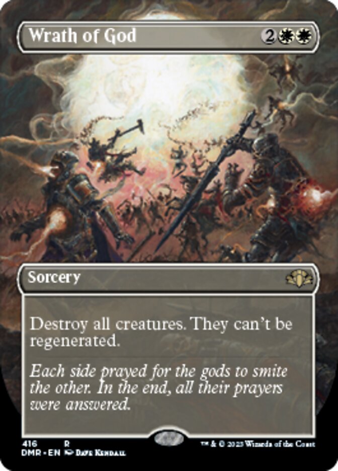 Wrath of God (Borderless Alternate Art) [Dominaria Remastered] | Galaxy Games LLC