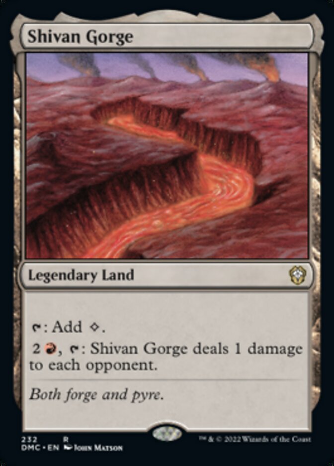 Shivan Gorge [Dominaria United Commander] | Galaxy Games LLC