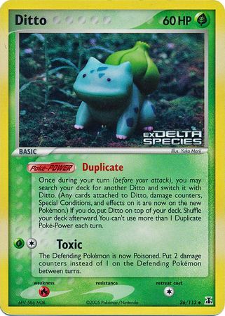 Ditto (36/113) (Stamped) [EX: Delta Species] | Galaxy Games LLC