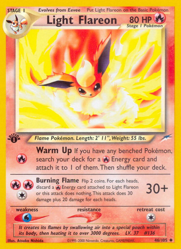 Light Flareon (46/105) [Neo Destiny 1st Edition] | Galaxy Games LLC