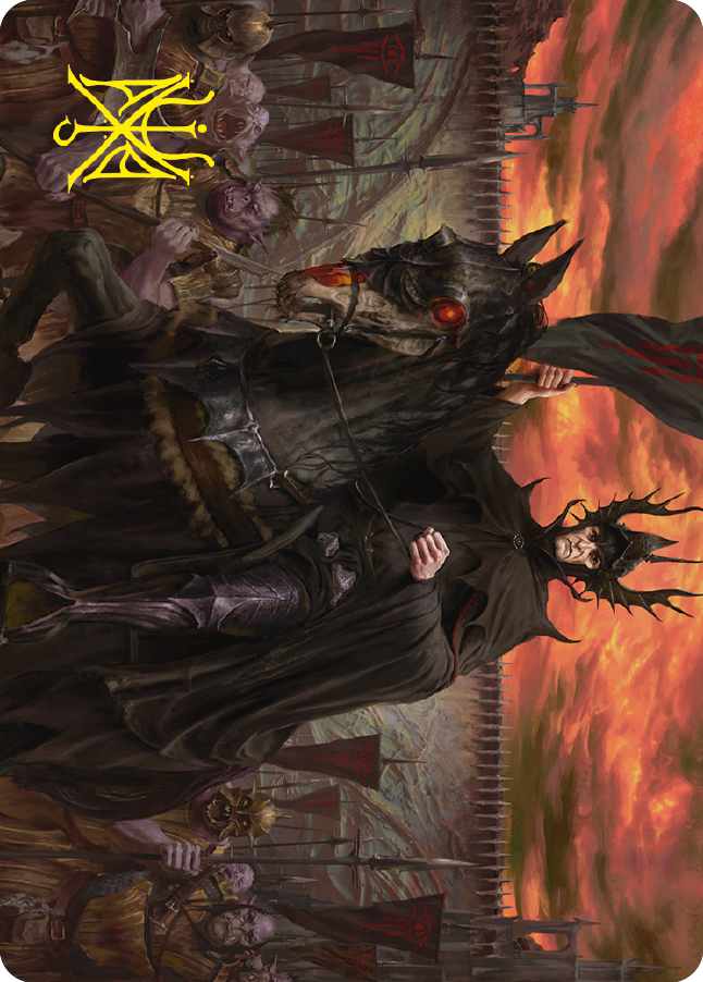 The Mouth of Sauron Art Card (Gold-Stamped Signature) [The Lord of the Rings: Tales of Middle-earth Art Series] | Galaxy Games LLC