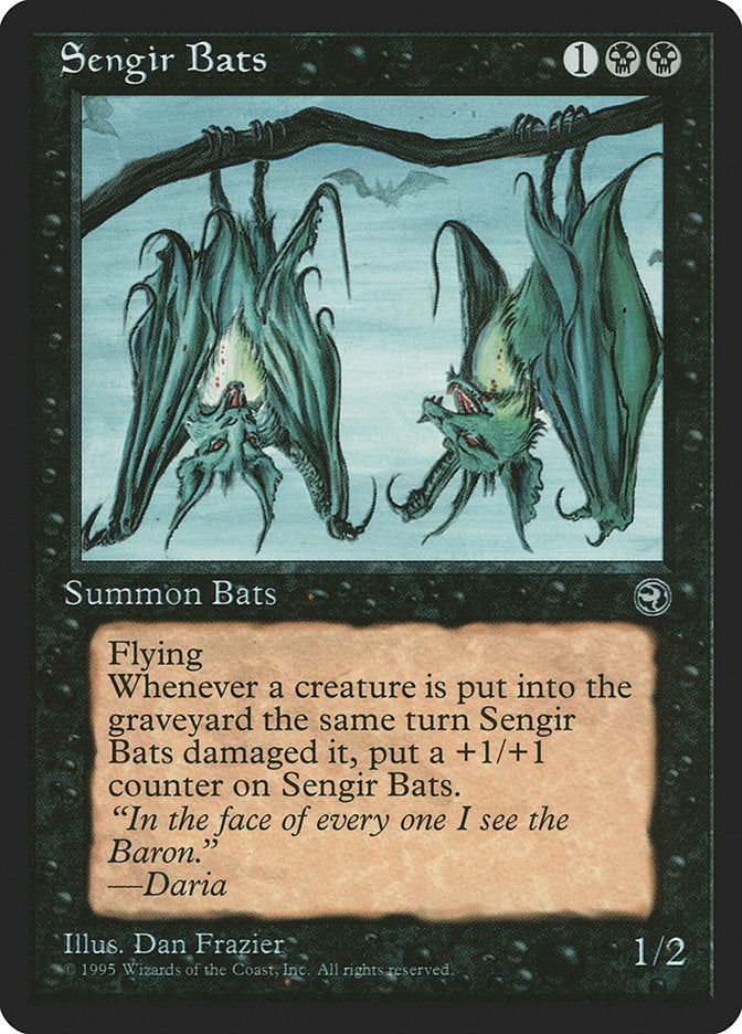 Sengir Bats (Daria Flavor Text) [Homelands] | Galaxy Games LLC