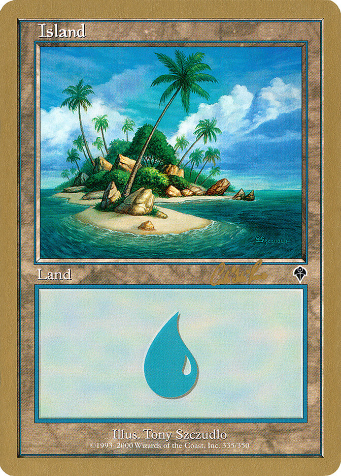 Island (cr335a) (Carlos Romao) [World Championship Decks 2002] | Galaxy Games LLC