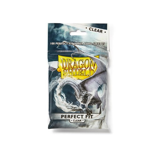 Dragon Shield Perfect Fit - Clear (100) | Galaxy Games LLC