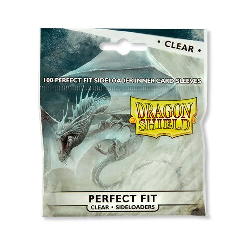 Dragon Shield Perfect Fit Side Load 100Ct Pack - Clear | Galaxy Games LLC