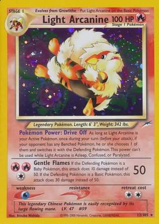 Light Arcanine (12/105) [Neo Destiny Unlimited] | Galaxy Games LLC