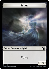 Spirit (9) // Spirit (13) Double-Sided Token [March of the Machine Commander Tokens] | Galaxy Games LLC