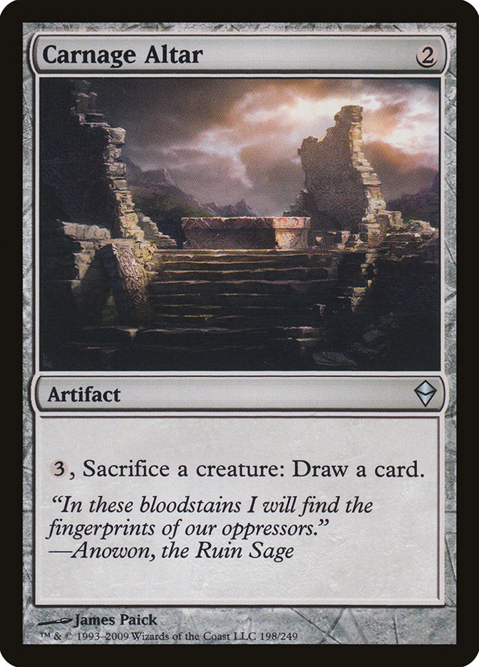 Carnage Altar [Zendikar] | Galaxy Games LLC