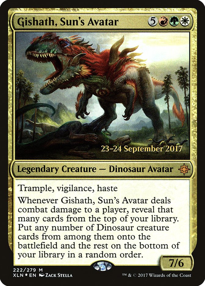 Gishath, Sun's Avatar [Ixalan Prerelease Promos] | Galaxy Games LLC