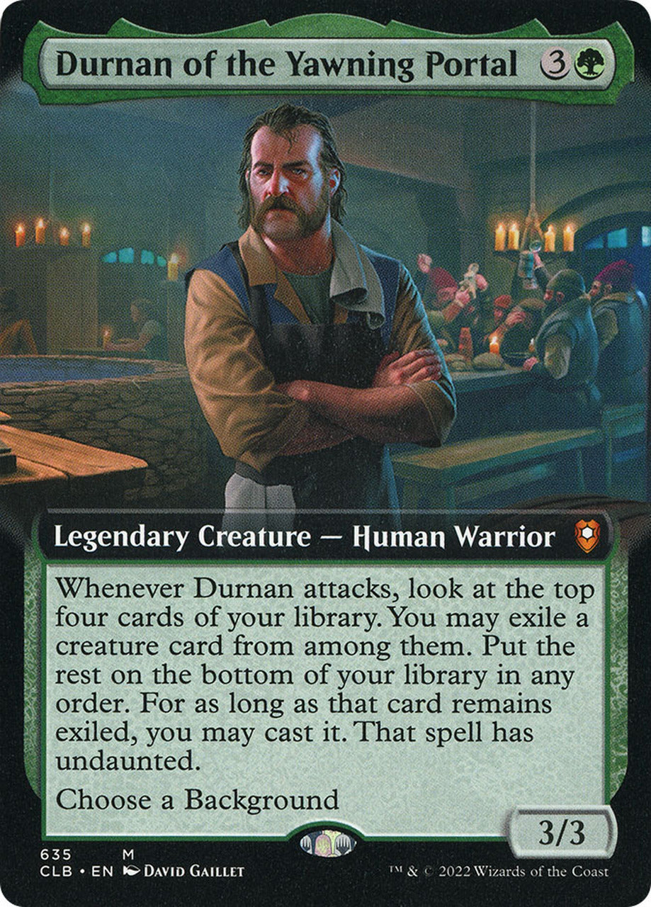 Durnan of the Yawning Portal (Extended Art) [Commander Legends: Battle for Baldur's Gate] | Galaxy Games LLC