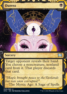 Duress (Foil Etched) [Strixhaven: School of Mages Mystical Archive] | Galaxy Games LLC