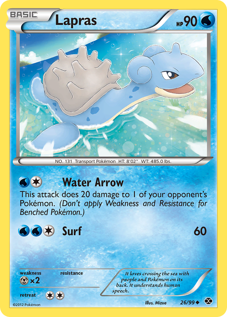 Lapras (26/99) [Black & White: Next Destinies] | Galaxy Games LLC