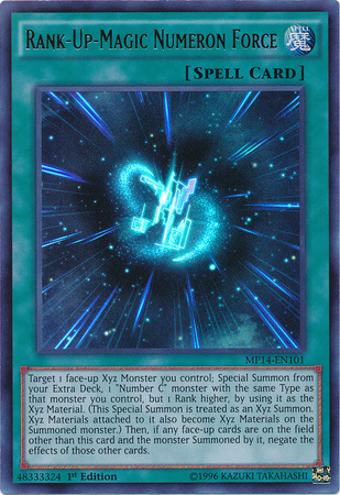 Rank-Up-Magic Numeron Force [MP14-EN101] Ultra Rare | Galaxy Games LLC