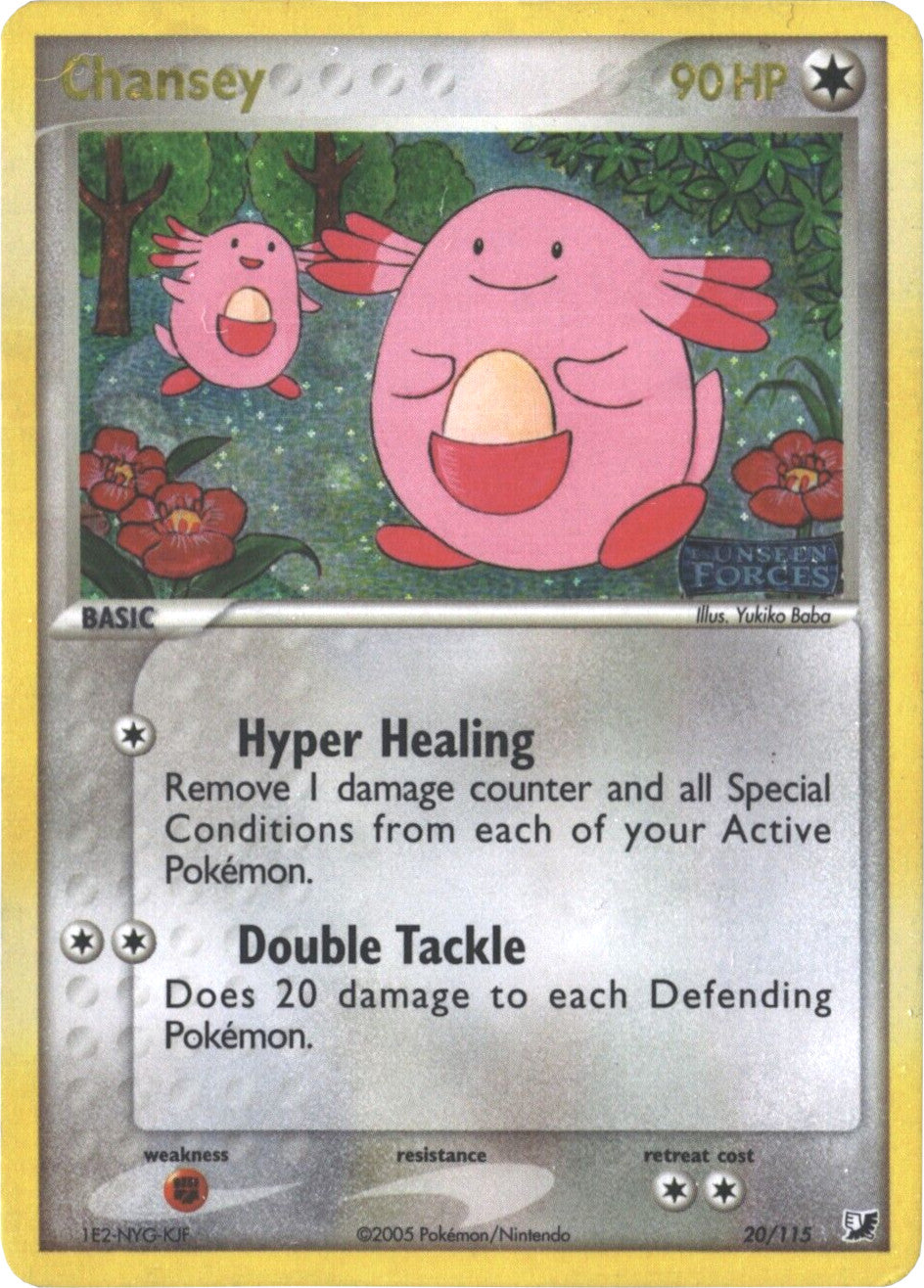 Chansey (20/115) (Stamped) [EX: Unseen Forces] | Galaxy Games LLC
