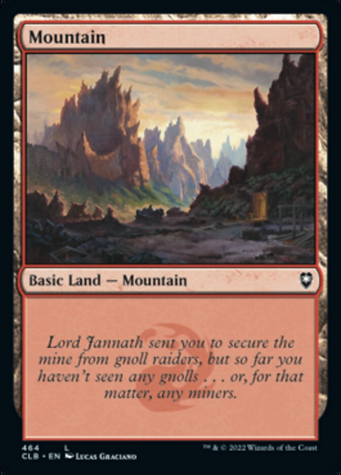 Mountain (464) [Commander Legends: Battle for Baldur's Gate] | Galaxy Games LLC