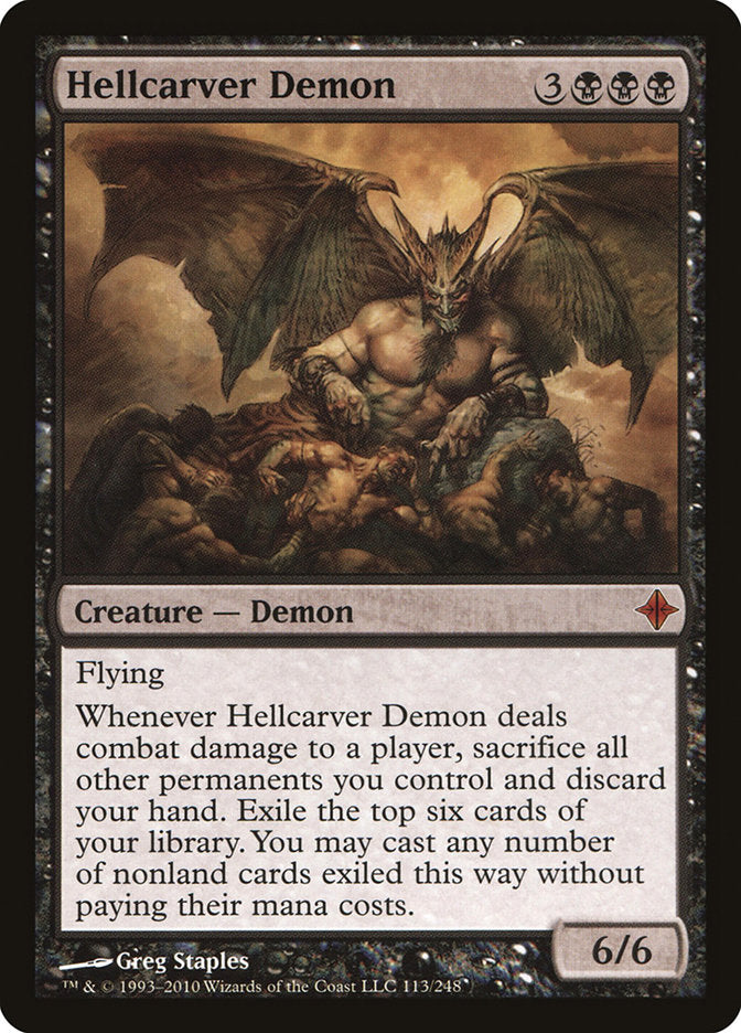 Hellcarver Demon [Rise of the Eldrazi] | Galaxy Games LLC