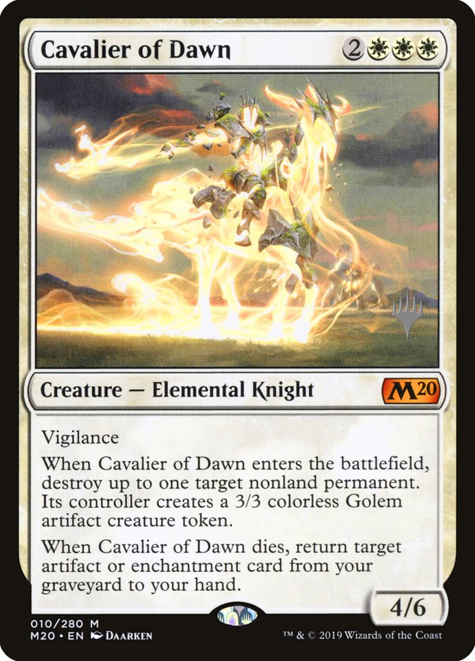 Cavalier of Dawn (Promo Pack) [Core Set 2020 Promos] | Galaxy Games LLC