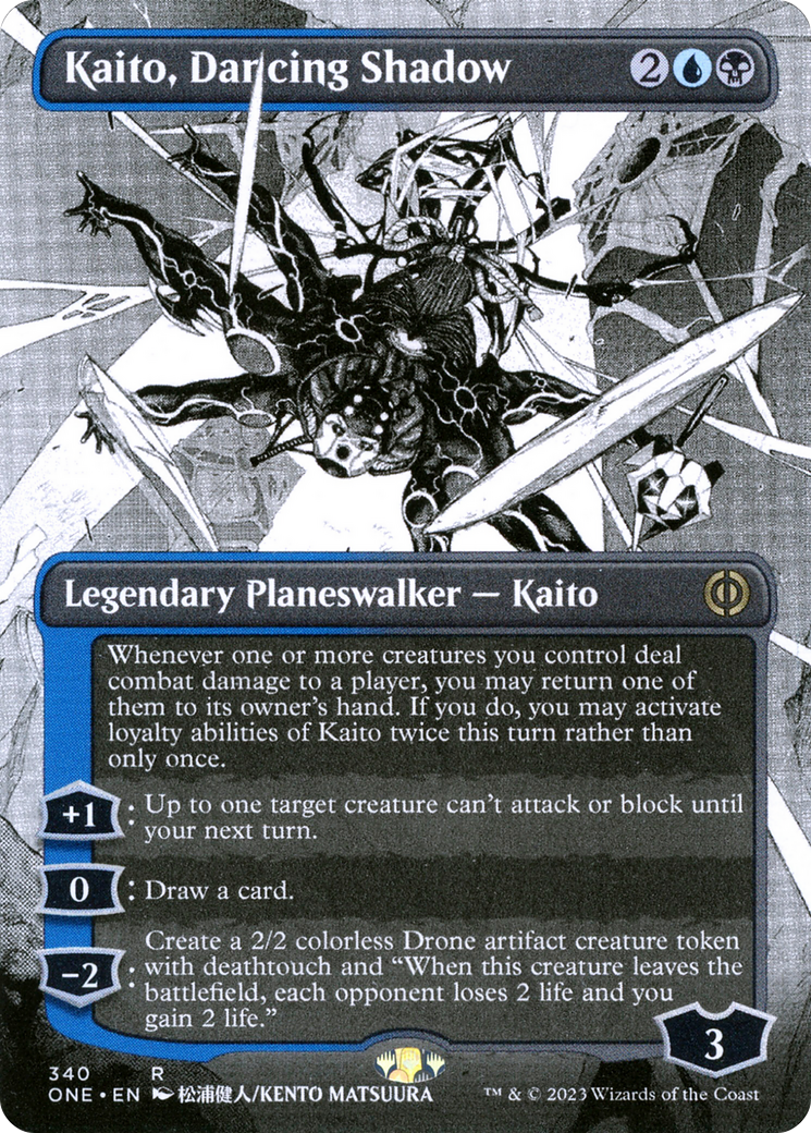 Kaito, Dancing Shadow (Borderless Manga) [Phyrexia: All Will Be One] | Galaxy Games LLC